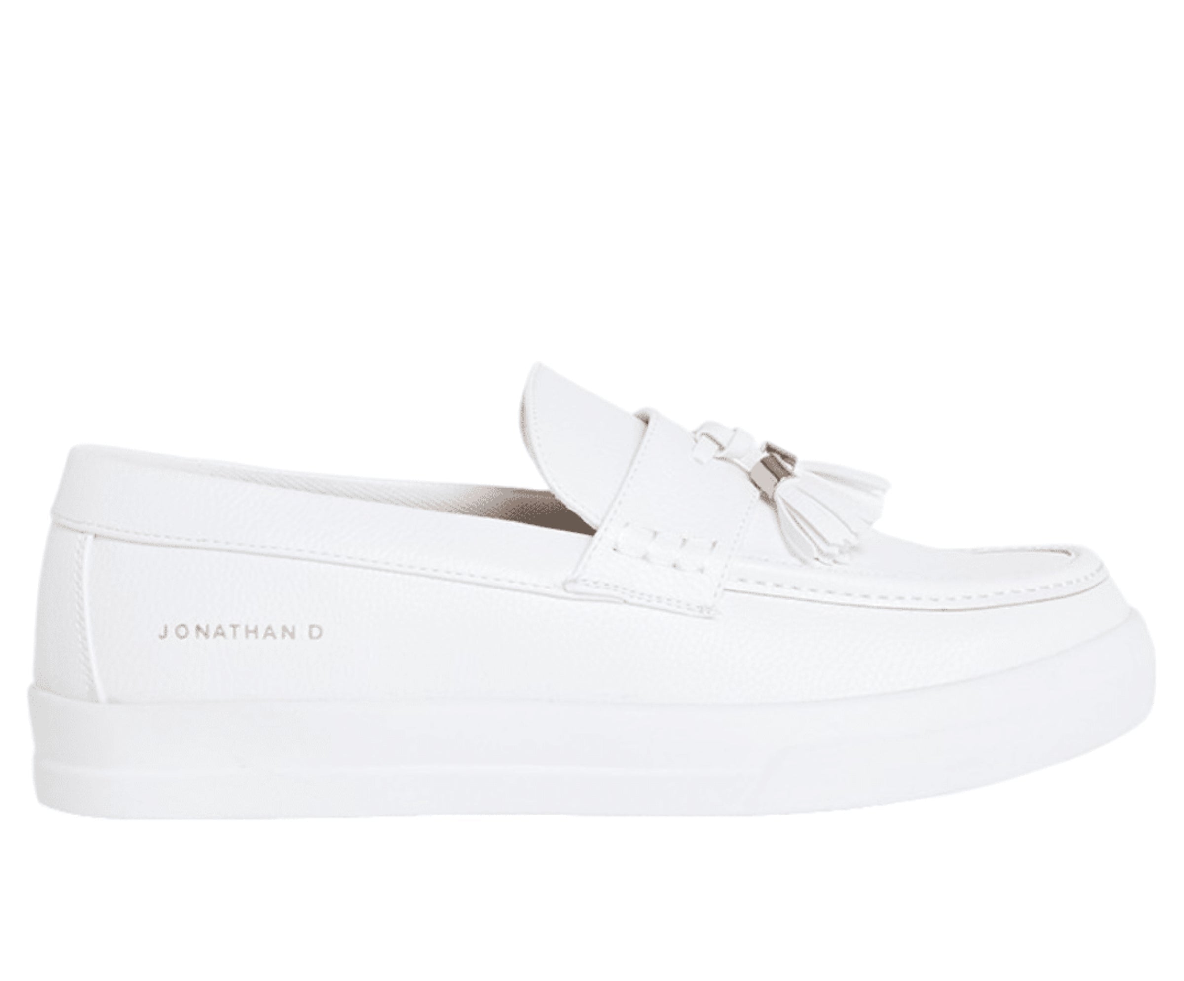 Jonathan D Shoe Tassel White